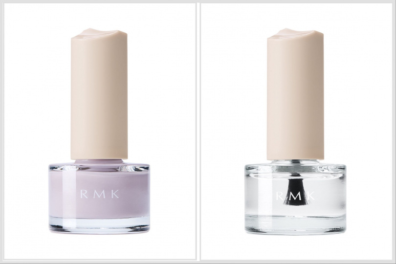 左：RMK絢光護甲油5.5ml / 700元。右：RMK絢光亮甲油5.5ml / 700元。（圖／品牌提供）