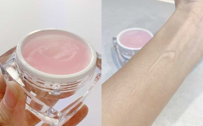 SD璀璨發光星沙凍膜 50g/1,080元 擁有如同果凍般的超療癒玫瑰色澤。(圖/吳雅鈴攝影)