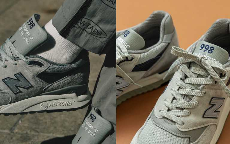 「WTAPSⓇ × New Balance MADE in USA 998」聯名鞋履/12,000元，要抽籤排隊才可以購買，中籤者於2024年11月22日上午11:00開放至指定發售據點購買，詳情與規則請以LINE官方帳號公告與線上投籤頁面為主。（圖／品牌提供）