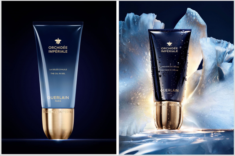 GUERLAIN 嬌蘭蘭鑽極萃氧生卸妝凝露 150ml/4,550元; GUERLAIN 嬌蘭蘭鑽極萃氧生潔顏凝霜150ml/4,550元(圖/品牌提供)