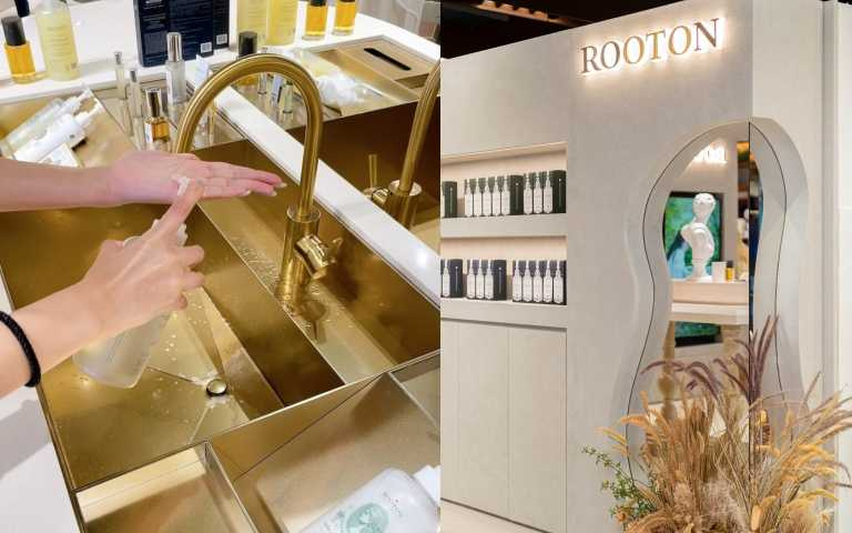 一進入店內就可以看到巨大的洗手台讓你適用髮品(圖/品牌提供)