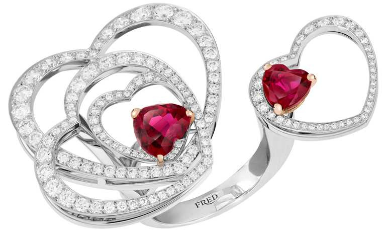 FRED「Pretty Woman」高級珠寶系列，Glamorous戒指╱1,541,900元。（圖╱FRED提供）
