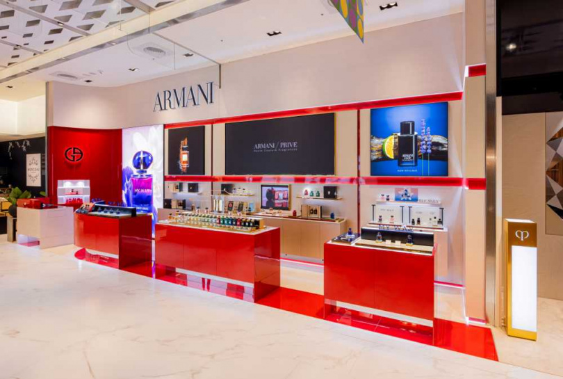 ARMANI BEAUTY 亞曼尼香氛專門店正式在全新東區新光三越的雙子星鑽石塔設櫃（圖／品牌提供）