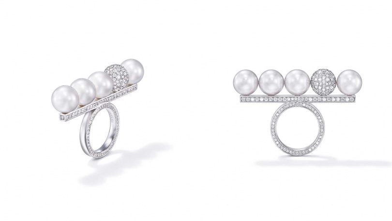 TASAKI balance decade pearls & diamonds 戒指 /1,100,000元(圖/品牌提供)