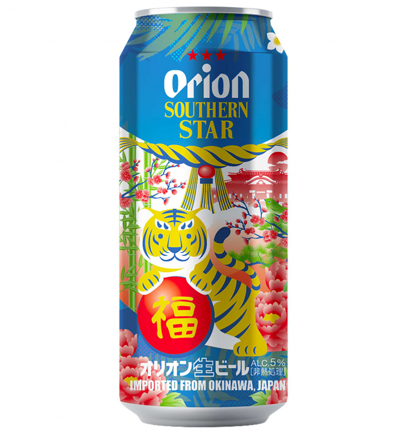 沖繩Orion奧利恩南方之星生啤酒 2022新年限定版（500ml鋁罐，$79）（圖／品牌提供）