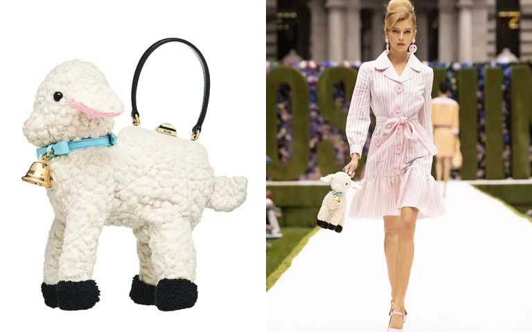 MOSCHINO綿羊造型手拿包／38,800元（圖／品牌提供）