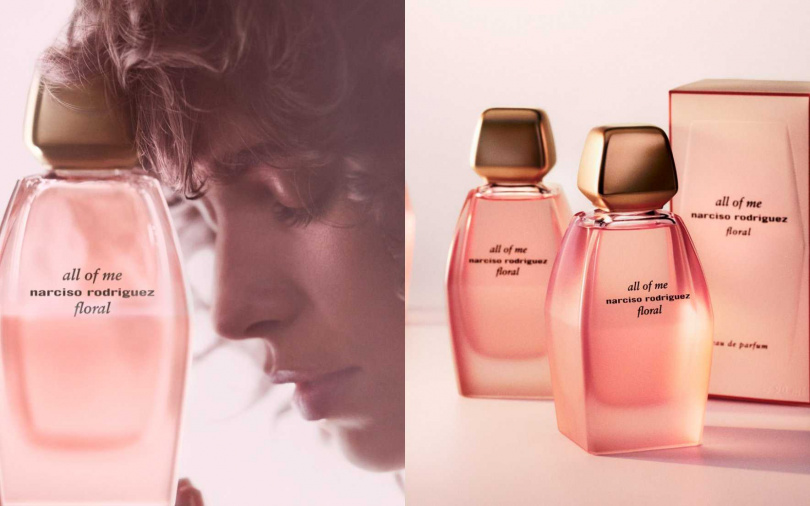 Narciso Rodriguez all of me floral綻放淡香精30ml／2,500元、50ml／3,750元、90ml／4,700元（圖／品牌提供）
