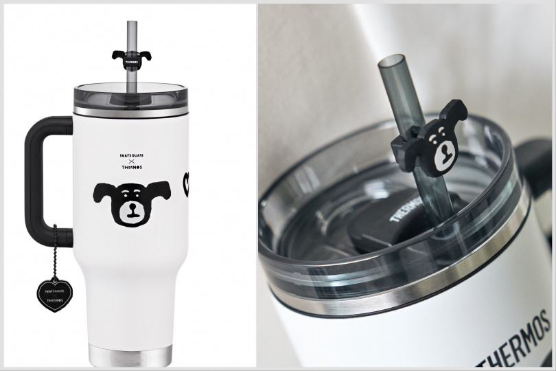 THERMOS膳魔師×INAPSQUARE手提吸管隨行杯940ml/2,450元。(圖/品牌提供)