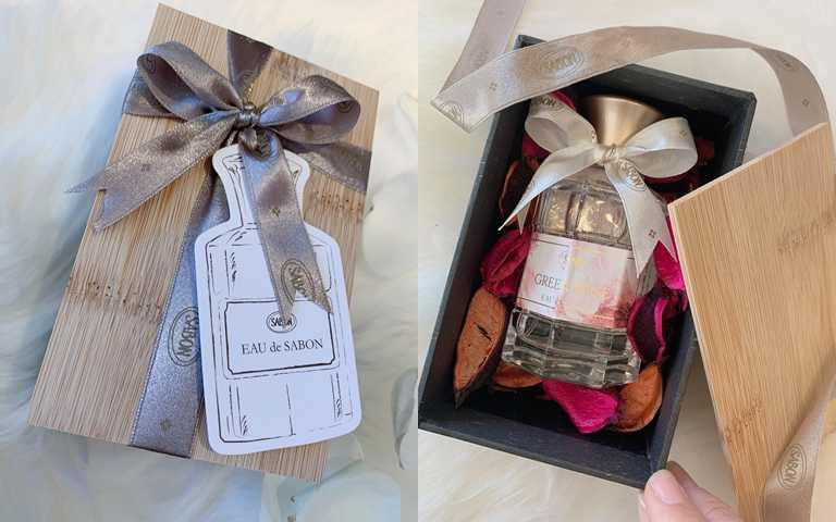   SABON宣言香水禮盒／2,180元  台灣獨家設計的精美禮盒。看見喜歡的香水被這麼用心的包裝，不論是誰收到這個禮物都會很開心吧！(圖／吳雅鈴攝影)  