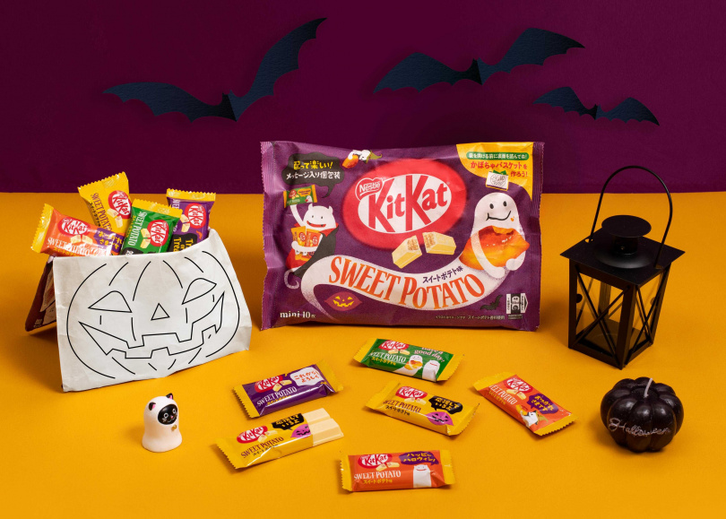 雀巢KitKat巧克力圖鑑收錄限時販售新品，如萬聖限定「KitKat番薯威化」，應景造型吸睛。