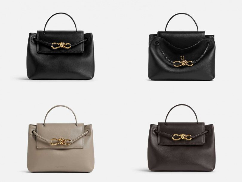 BOTTEGA VENETA CIAO CIAO 絲滑皮革小型手提肩背包／156,800元（圖／品牌提供）