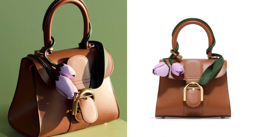Delvaux Brillant Mini Tulips 暖棕色／價格店洽（圖／品牌提供）