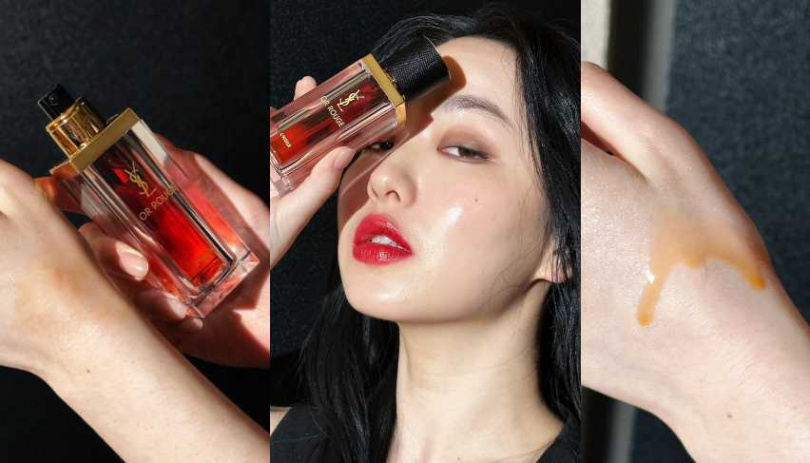 YSL 金緻奢華極萃精華油30ML/12,000元、補充瓶/10,450元(圖/廖怡婷 攝)