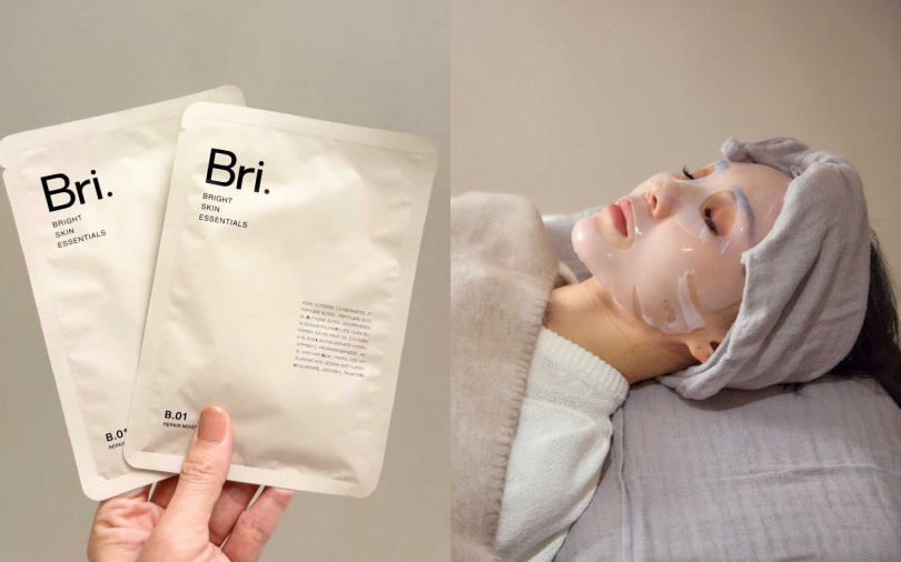 術後立即使用B.01修護保濕生物纖維面膜，可即時補水、舒緩乾燥不適，並強化肌膚屏障，讓肌膚維持安定狀態。（圖／吳雅鈴攝、品牌提供）