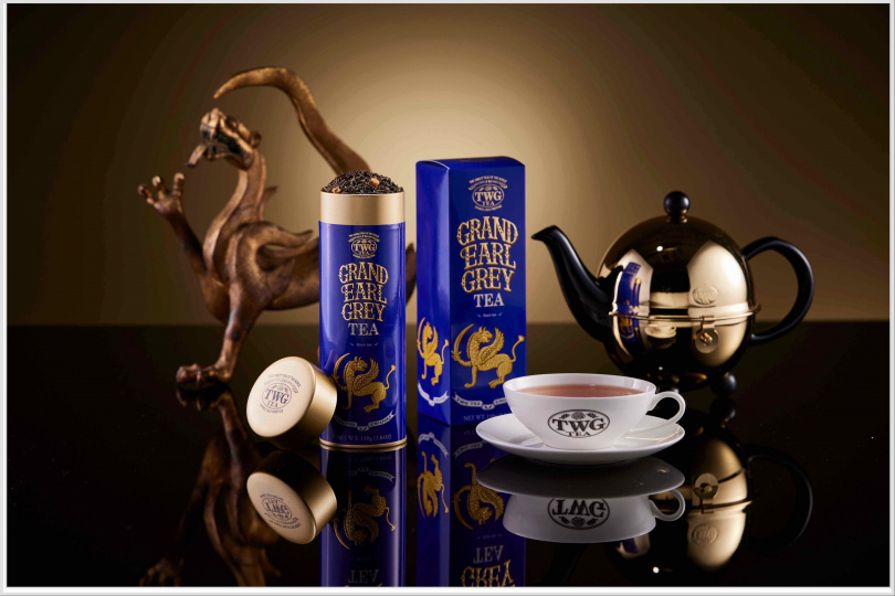 TWG Tea 尊爵伯爵茶 110g／1,200元。茶湯如紅銅般閃耀，以珍稀原料為療癒時光畫下安定句點。（圖／品牌提供)