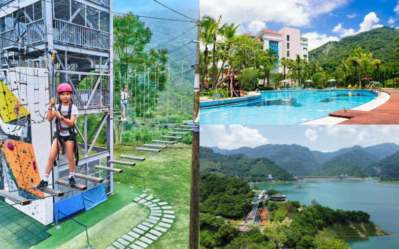 飯店擁有許多設施，可以在飯店玩一整天。（圖／凱撒趣淘漫旅-台南提供