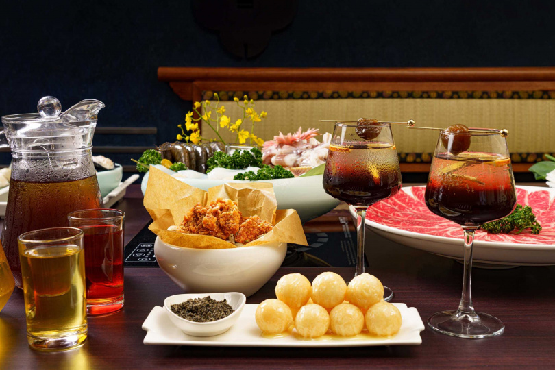 鼎王麻辣鍋台北長安東店獨家新菜，酥脆炸物、邪惡甜點、超台茶飲。（圖／品牌提供）