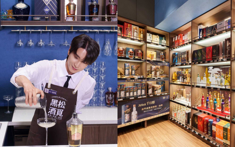 SUPER JUNIOR利特驚喜現身「黑松酒覓」門市開幕活動，化身一日調酒師，為台粉調製專屬調酒。（圖／品牌提供）