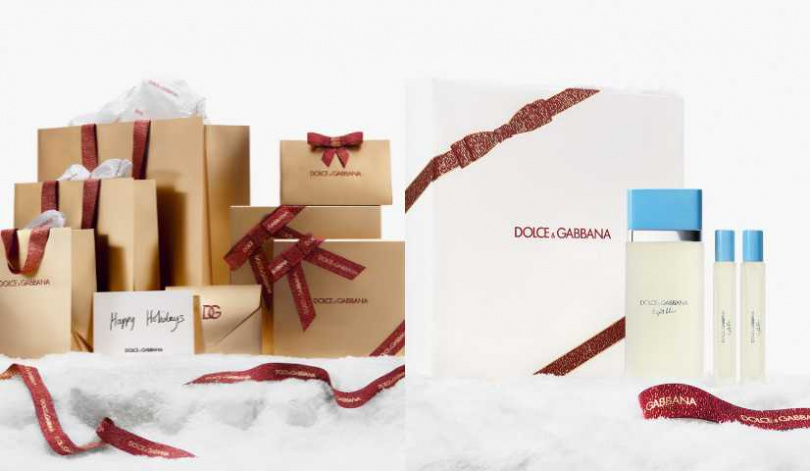 D&G淺藍女性淡香水 50ml 紅絲絨禮盒/5,860元(圖/品牌提供)