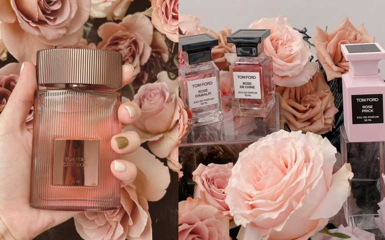 TOM FORD一共推出4款玫瑰香氛，每款都有非常自我個性的樣貌！（圖／品牌提供、黃筱婷攝）