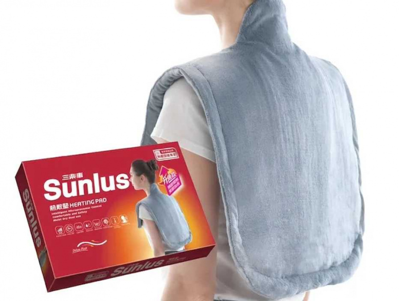 Sunlus三樂事 頸肩雙用柔毛熱敷墊-升級款／特價1,980元（圖／品牌提供）