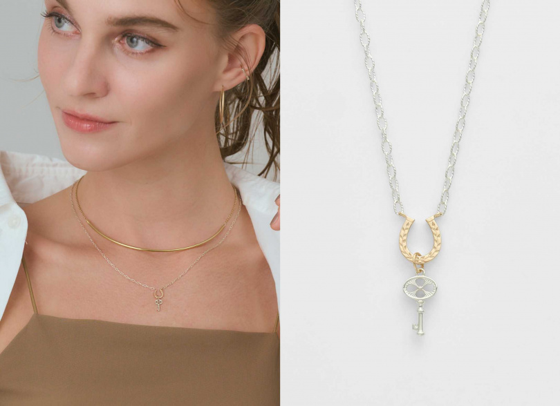 agete馬蹄鑰匙項鍊/10,800元(圖/品牌提供)