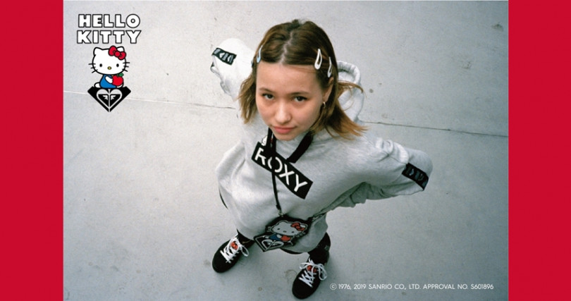 女性衝浪領導品牌ROXY與三麗鷗攜手，打造一系列可愛實用的ROXY X HELLO KITTY聯名商品。（圖／ROXY提供）