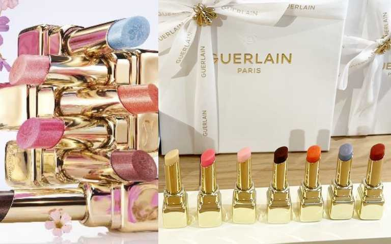 主打色三色：#358 Pearly Rose 草莓煉乳、#878 Pearly Dahlia 焦糖太妃、#056 Pearly Lily蘇打汽水，藍色色調的子彈唇膏，接觸肌膚pH值後，即展現自然的粉紅唇色。其他三色：#558 Pearly Peony 蜜桃輕吻，特別明亮的蜜桃粉色、#389 Pearly Peach 蜜柚甜橙 ，清新晶亮的珊瑚色、# 229 Pearly Blossom 玫瑰豆沙，甜美自然的裸色調。（圖／品牌提供、黃筱婷攝）