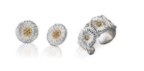 Buccellati Blossoms系列耳飾、戒指(圖/品牌提供)