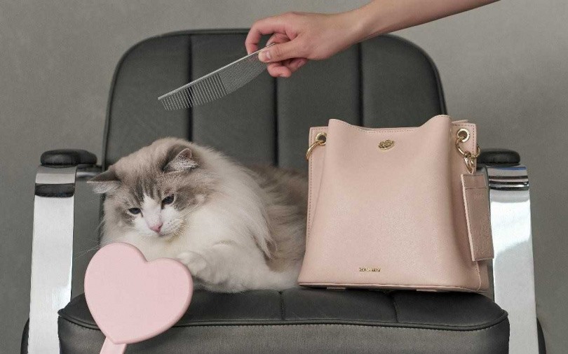 ROBINMAY沐夏水桶肩背包(迪士尼貓狗系列)／2,380元  附有皮革證件套，根本是OL御用包款。（圖／ROBINMAY提供）