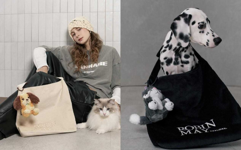 ROBINMAY奈伊肩背包(迪士尼貓狗系列)／1,980元  率性肩背自帶可愛角色亮點！（圖／ROBINMAY提供）