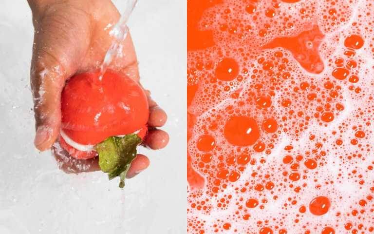 LUSH 蘋果泡泡馬卡龍 200g／450元（圖／品牌提供）