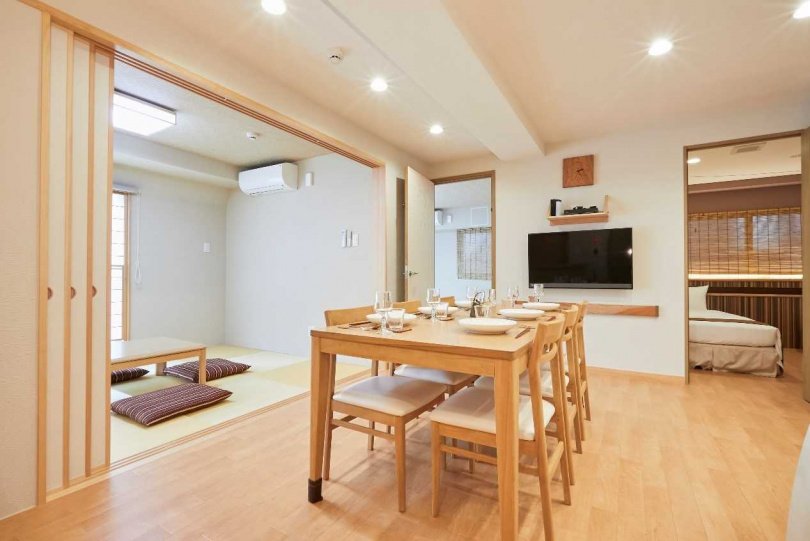 使用大量木製建材所建造的CONDOMINIUM HOTEL欅庵，是東京地區少見的和室公寓式飯店。（圖片來源：ⒸCONDOMINIUM HOTEL欅庵）