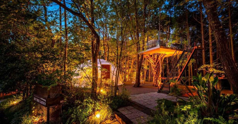 「湯布院豪華露營」可一次享有燒烤、溫泉及大自然體驗。