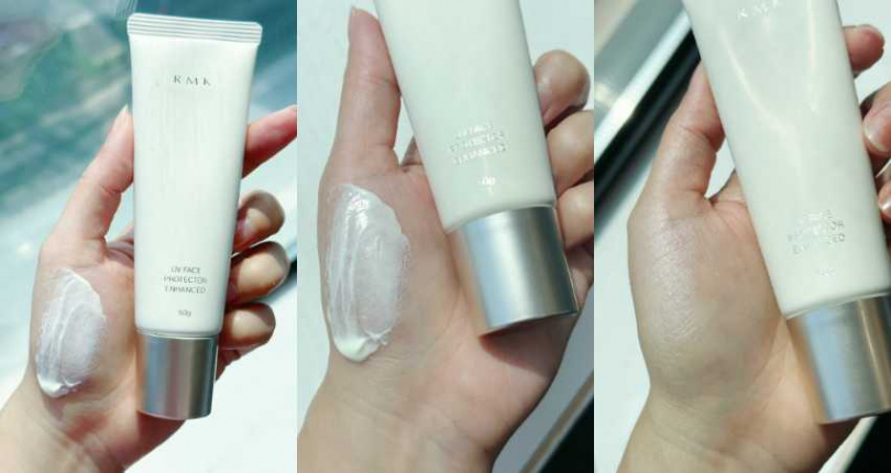 RMK 高效UV防護乳 SPF50+、PA++++ 50g/1,300元(圖/廖怡婷攝)