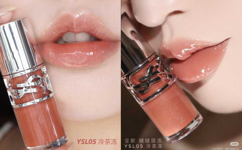 YSL 情挑誘光嫩唇凍 #05加州陽光/1,650元(圖/取自Jerrain 小红書、小无忧 小紅書)