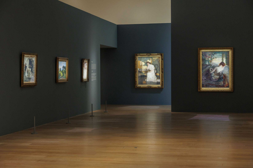 此展展出多件美國印象派作品,隨著印象派在美國的普及,當地藝術家也發展出融合在地風格的印象派。(圖/富邦美術館提供)