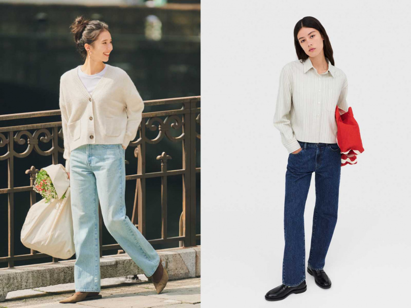 UNIQLO and JW ANDERSON直筒牛仔褲/1,290元(圖/品牌提供)