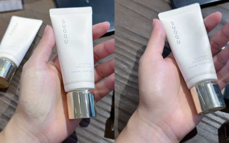 添加高保濕成分讓帶妝期間肌膚含水量仍持續提升，使肌膚洋溢水潤的透明感，愈顯光澤。（圖／廖怡婷 攝）