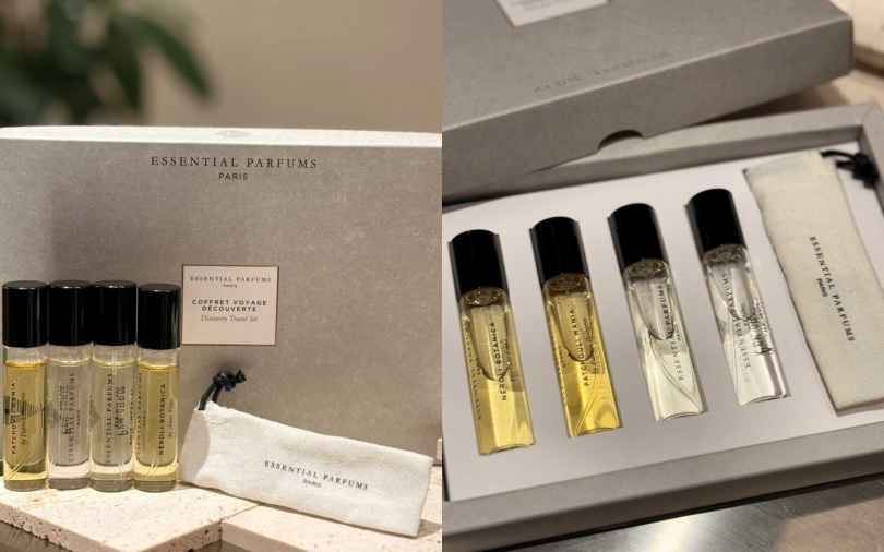 Essential Parfums旅行香氛組10ml x4／3,000元（圖／吳雅鈴攝）