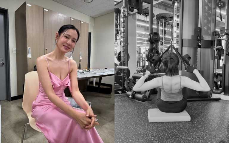 背肌之外，孫藝真蜜桃臀也超結實，線條完美得像雕刻。（圖／@yejinhand IG）