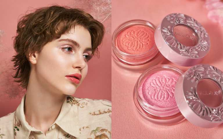 PAUL & JOE 粉紅櫻花限量眼彩凍 2色/850元(圖/品牌提供)