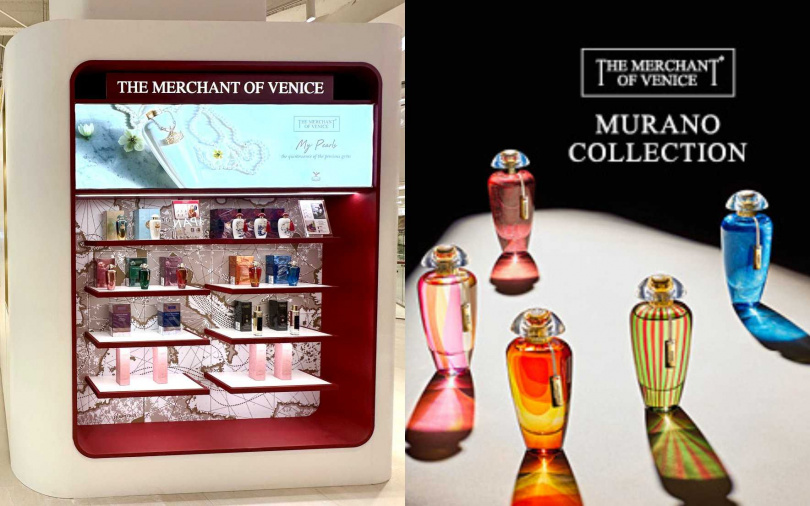 THE MERCHANT OF VENICE威尼斯商人已正式進駐台中漢神洲際購物中心的「Maison de Beauté」香氛概念櫃。（圖／品牌提供）