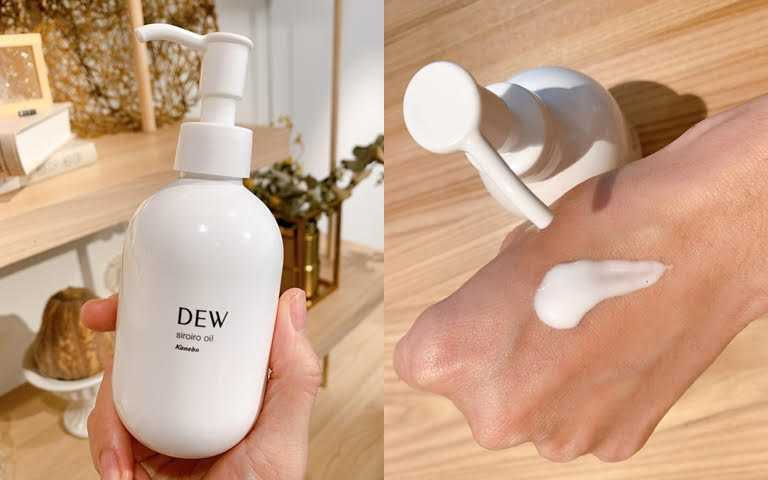 佳麗寶DEW保濕全能白乳180ml／680元  保濕滋潤度good的純白色脂乳，可以帶走髒污，也可作為手部及肌膚乾燥時的保濕護理，用途相當多。(圖／吳雅鈴攝影)