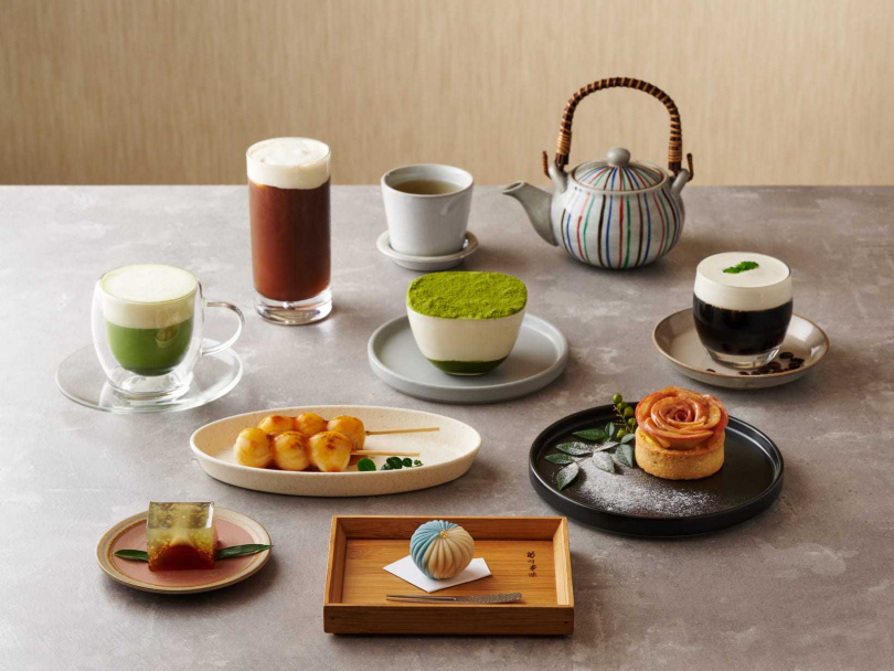 甜點做工相當細緻，日本抹茶起司慕斯則選用來自日本丸香抹茶粉，微苦不膩。