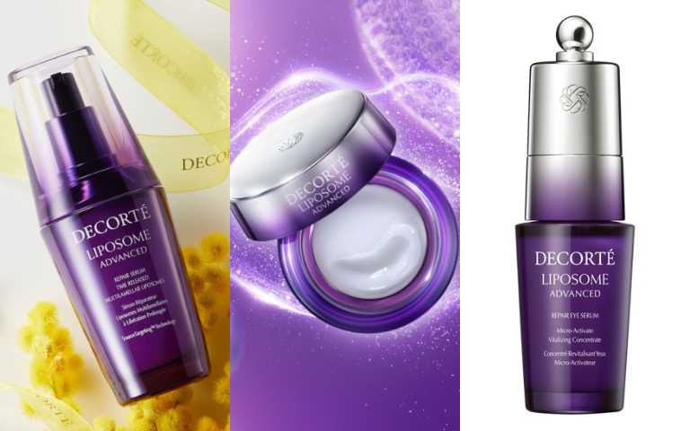 黛珂 超微導全能修護精粹 50ml／3,200元、 超微導全能修護霜 50g／2,700元、超微導全能亮眼精粹 20ml／2,150元、超微導全能修護嫩唇霜 7g／2,150元（圖／取自 decorte_official IG）