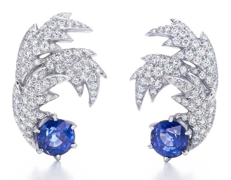 TIFFANY & CO.「Jean Schlumberger」系列高級珠寶，蝴蝶設計彩色剛玉與鑽石項鍊╱30,000,000元。（圖╱TIFFANY & CO.提供）