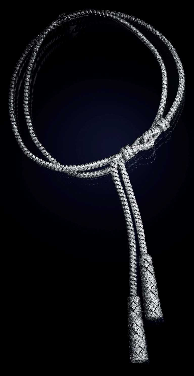 LOUIS VUITTON「Bravery」系列高級珠寶，「L'Elan Vital」項鍊。（圖╱LOUIS VUITTON提供）