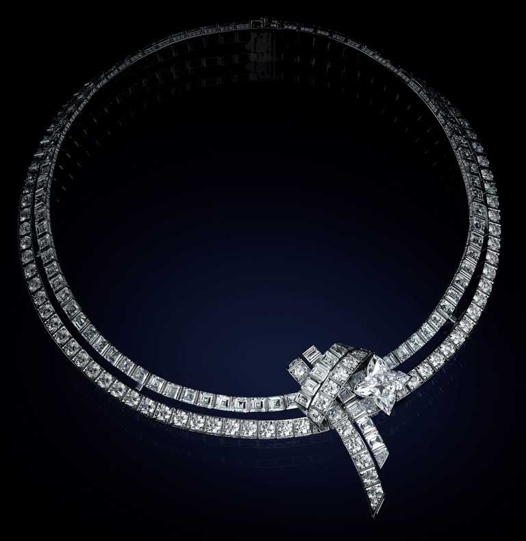 LOUIS VUITTON「Bravery」系列高級珠寶，「La Star du Nord」項鍊。（圖╱LOUIS VUITTON提供）