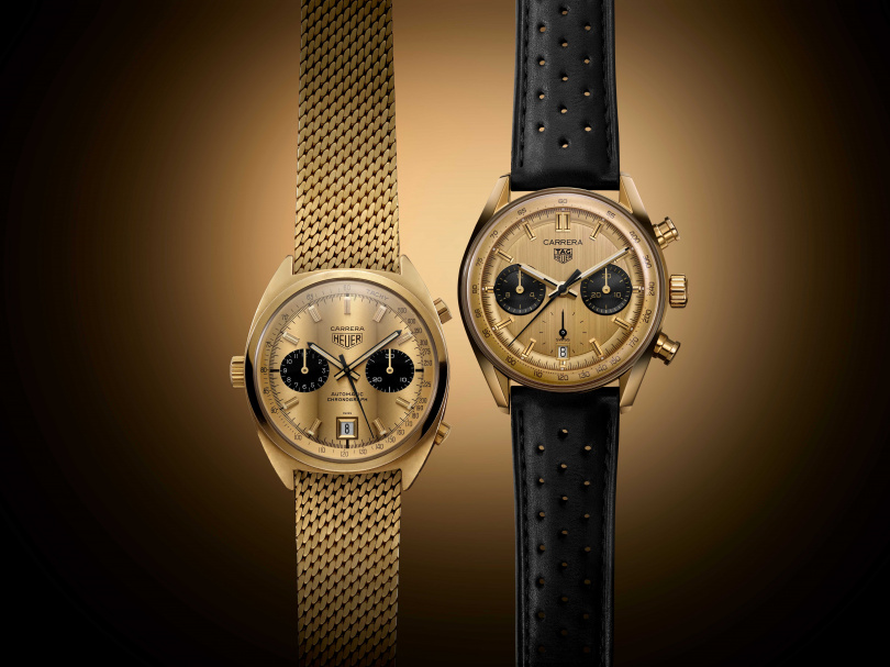 TAG Heuer Carrera Chronograph黃金計時腕錶／建議售價706,700元（圖／品牌提供）